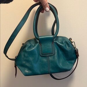 HOBO Teal Mini Bag with Brown Accents